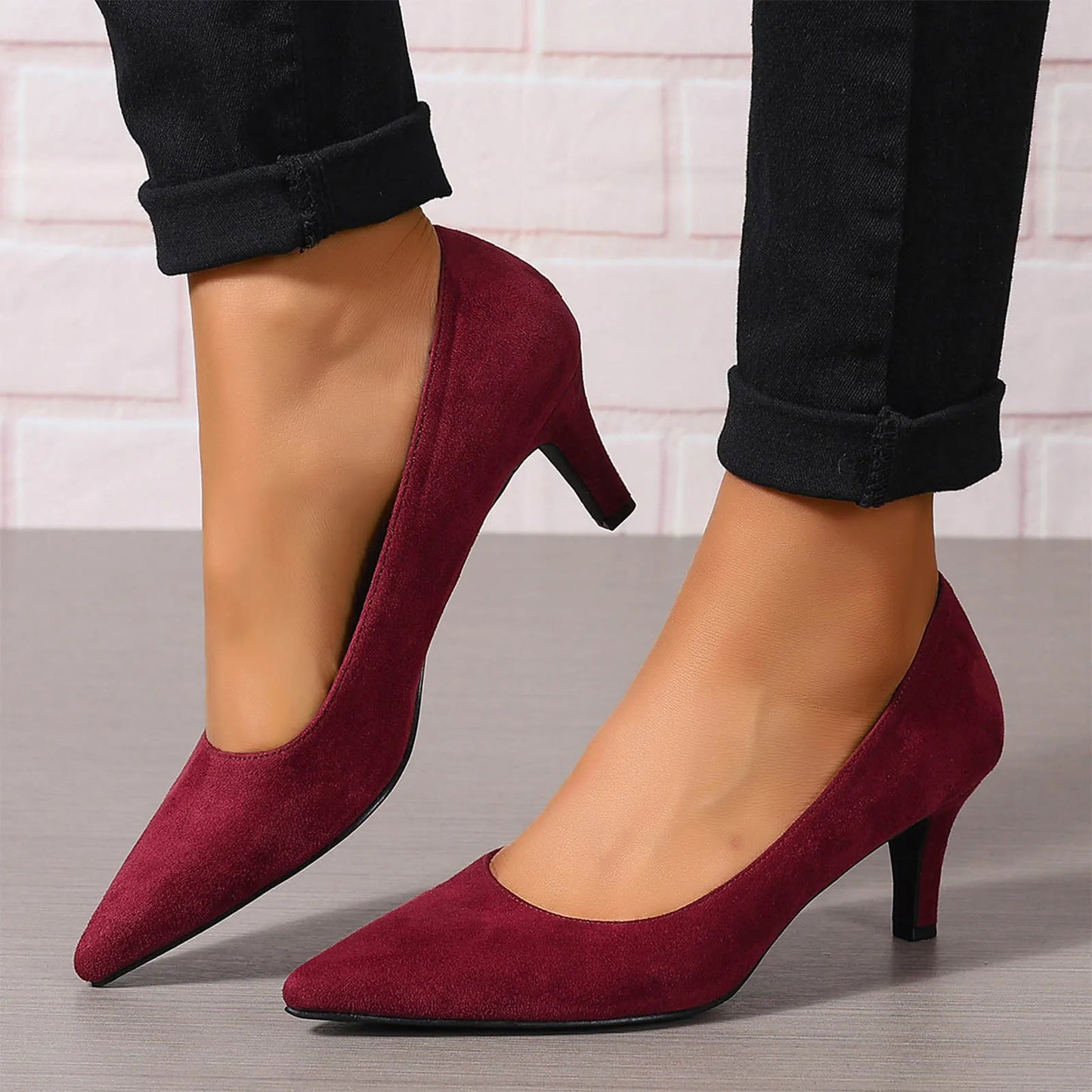 2025 Trendy Women'S Pumps Women'S Stiletto Pointed Toe Dress Shoes Wedding Prom Bridal Work Fashion Comfortable Classic Shoes