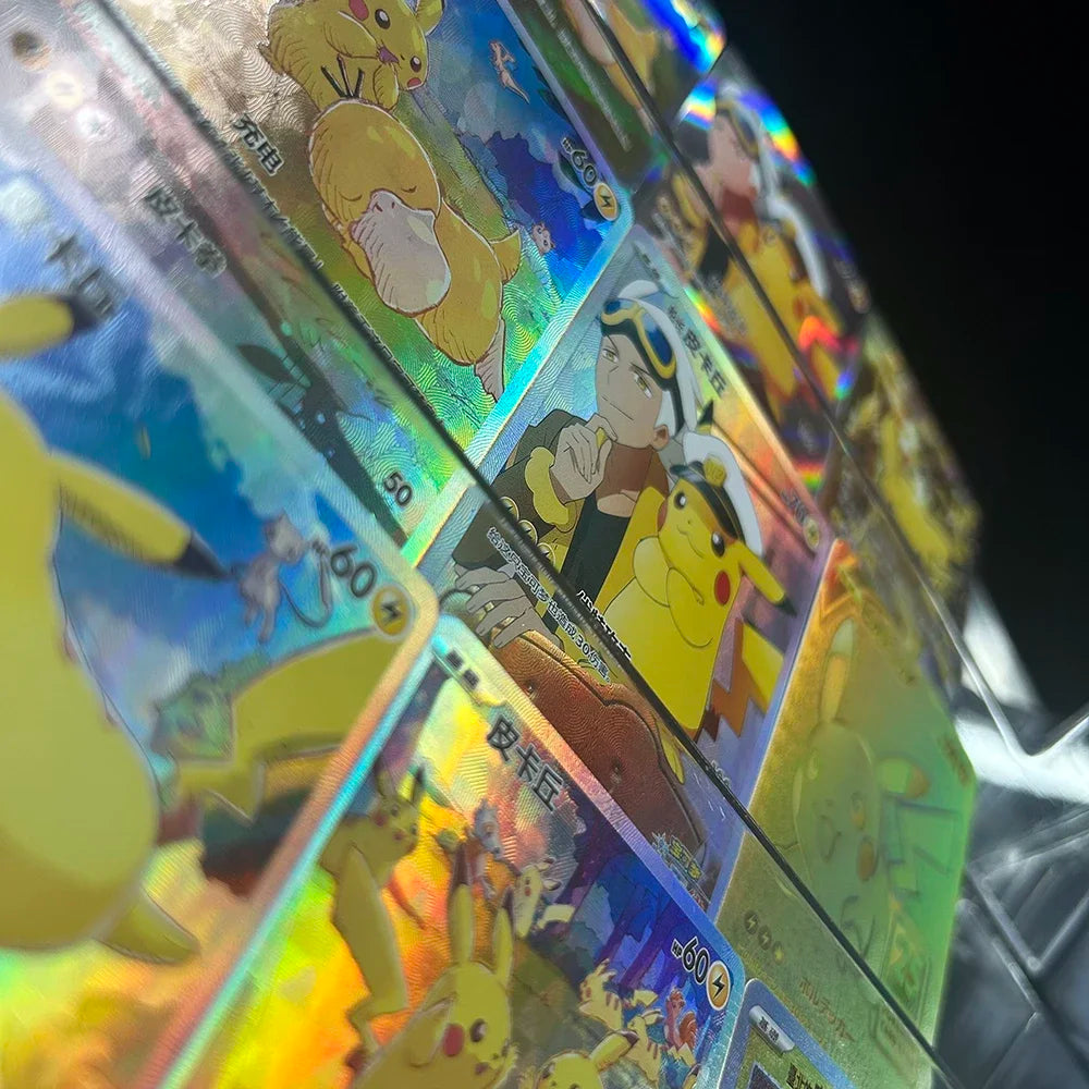 PTCG Collection Card Anime S8A-G 25Th Anniversary 001/015 Cartoon Japanese Refractive Color Flash Cards Christmas Gift Toys