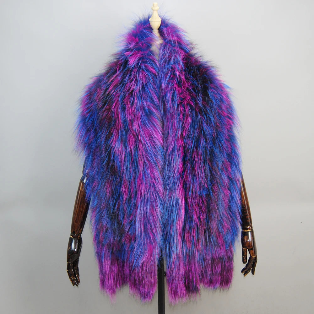 2025 New Genuine Fox Fur Shawl For Women Real Natural Fox Fur Female Capes And Wraps For Wedding Bride Winter Warm Outwear Scarf