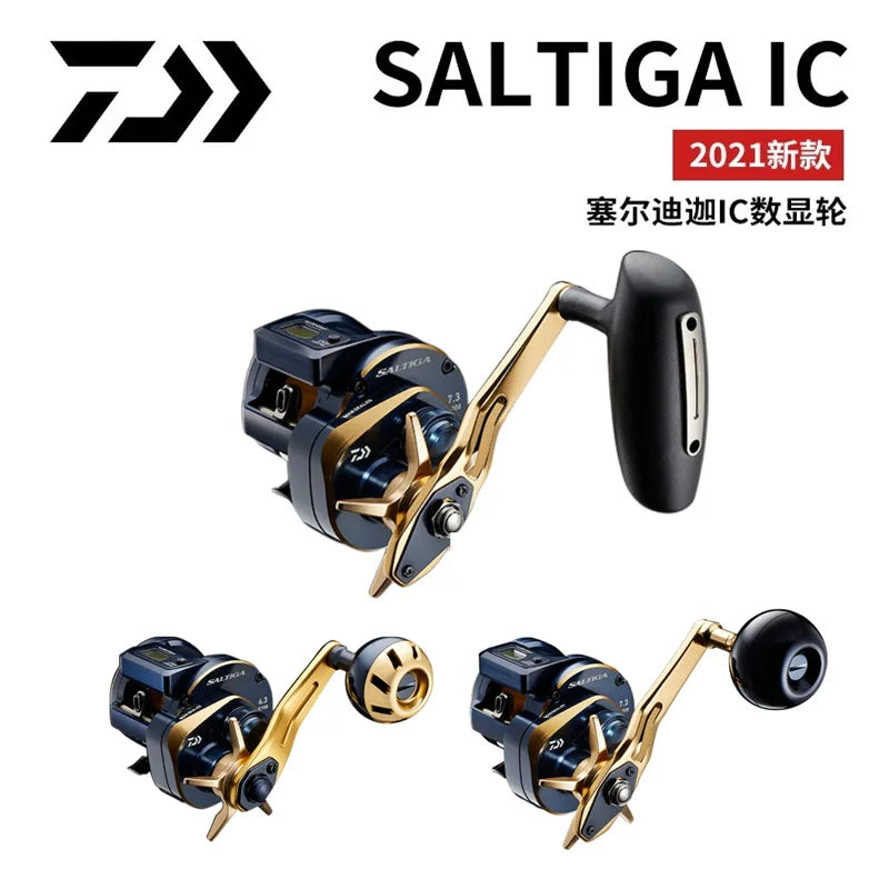 21 Japanese DAIWA Daiwa SALTIGA ELECTRIC Reel Sea Bass Baitcasting Saltwater Fishing Reel And Long-distance Fishing Wheel