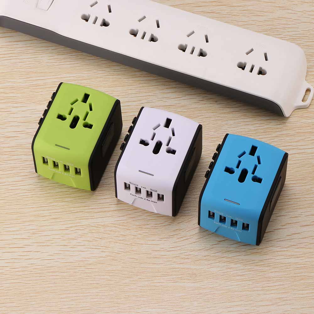 All-In-One 4 USB Port Universal Travel Adapter