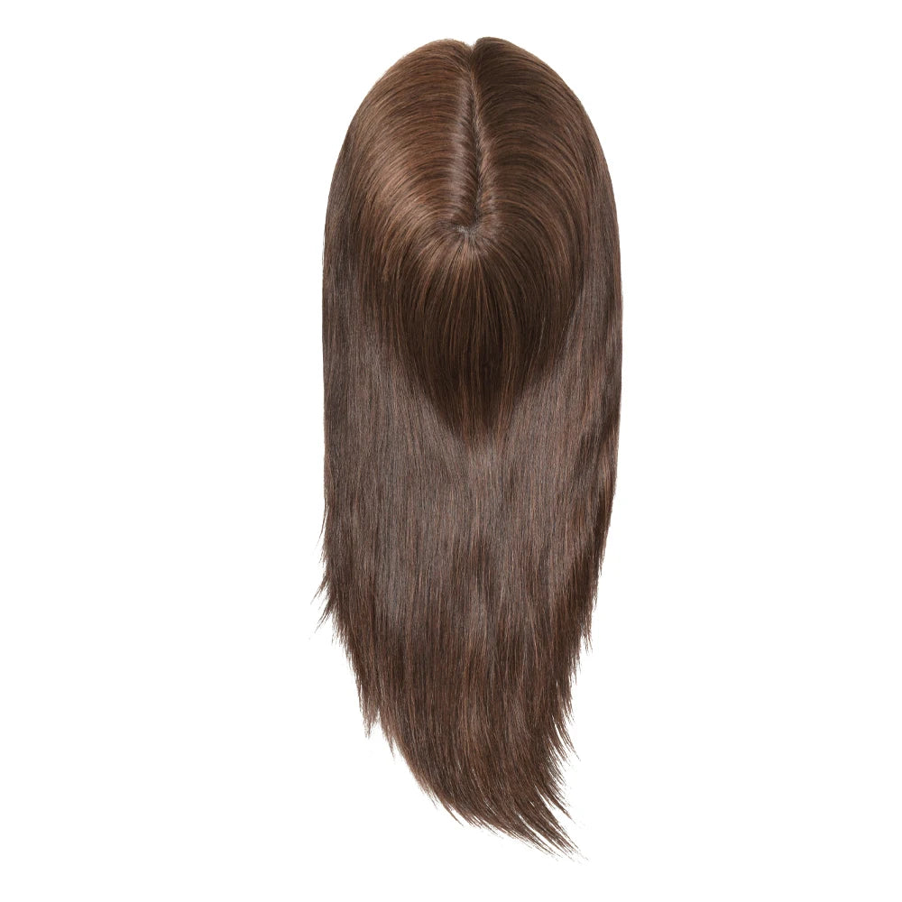 Alwayshair -16" Australia Base Hair Toppers For Woman 7x9 Lace & PU Brazilian Human Hair Toppers Hair Pices for ladies