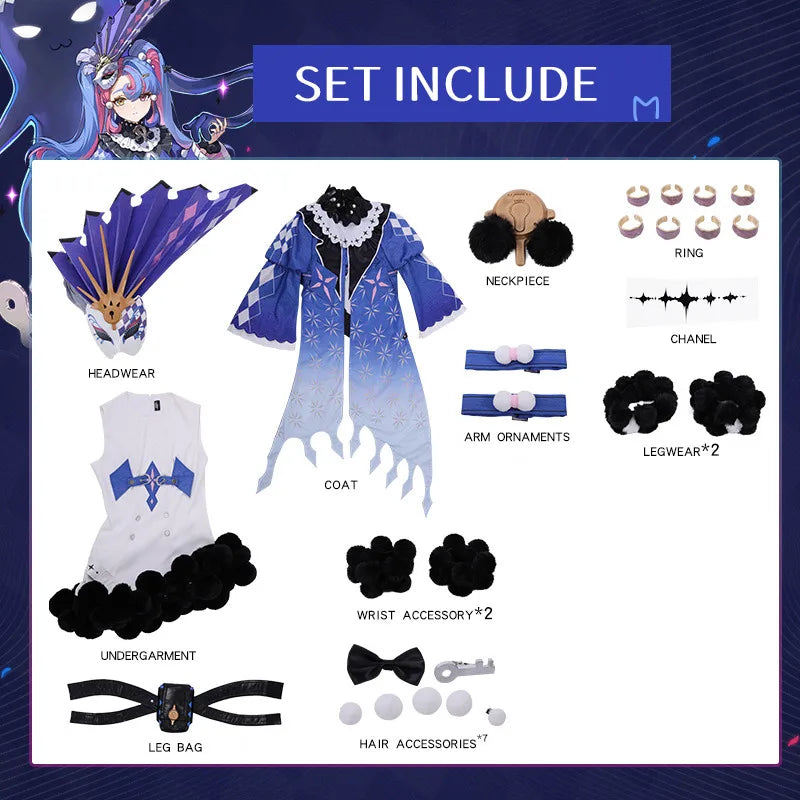 Wuthering Waves ROCCIA Cosplay Costume Carnival Uniform Anime Halloween Costumes Women Game