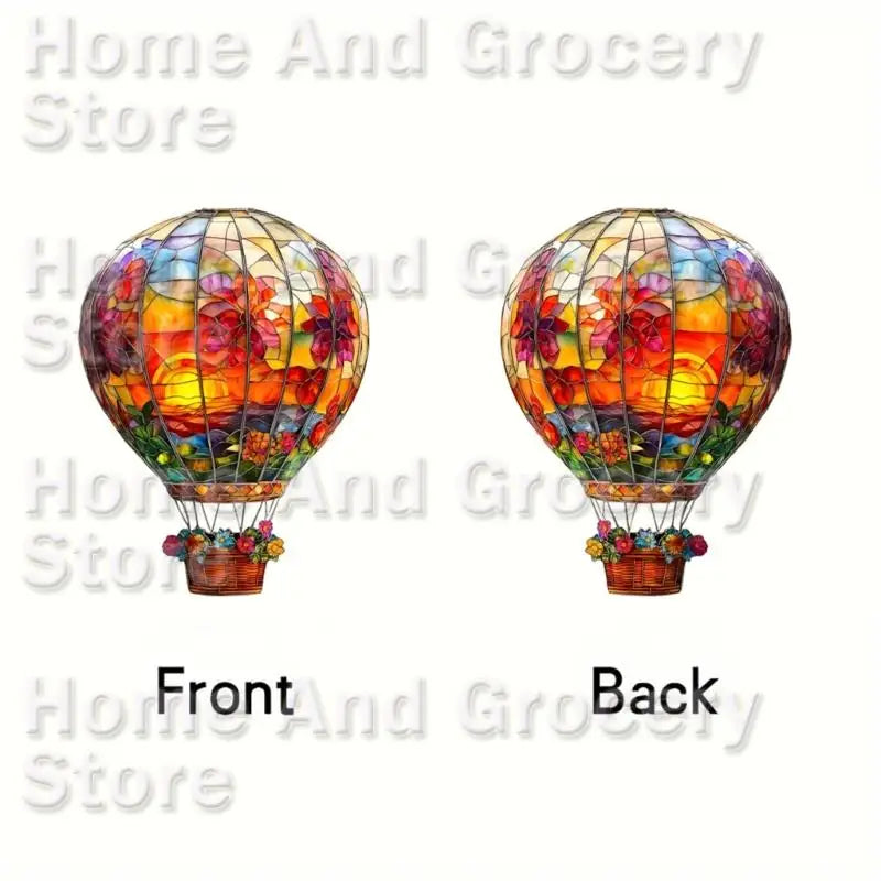 0XXA Hot Air Balloon Sun Catcher Window Hanging Acrylic Wall Hanging Hot Air Balloon