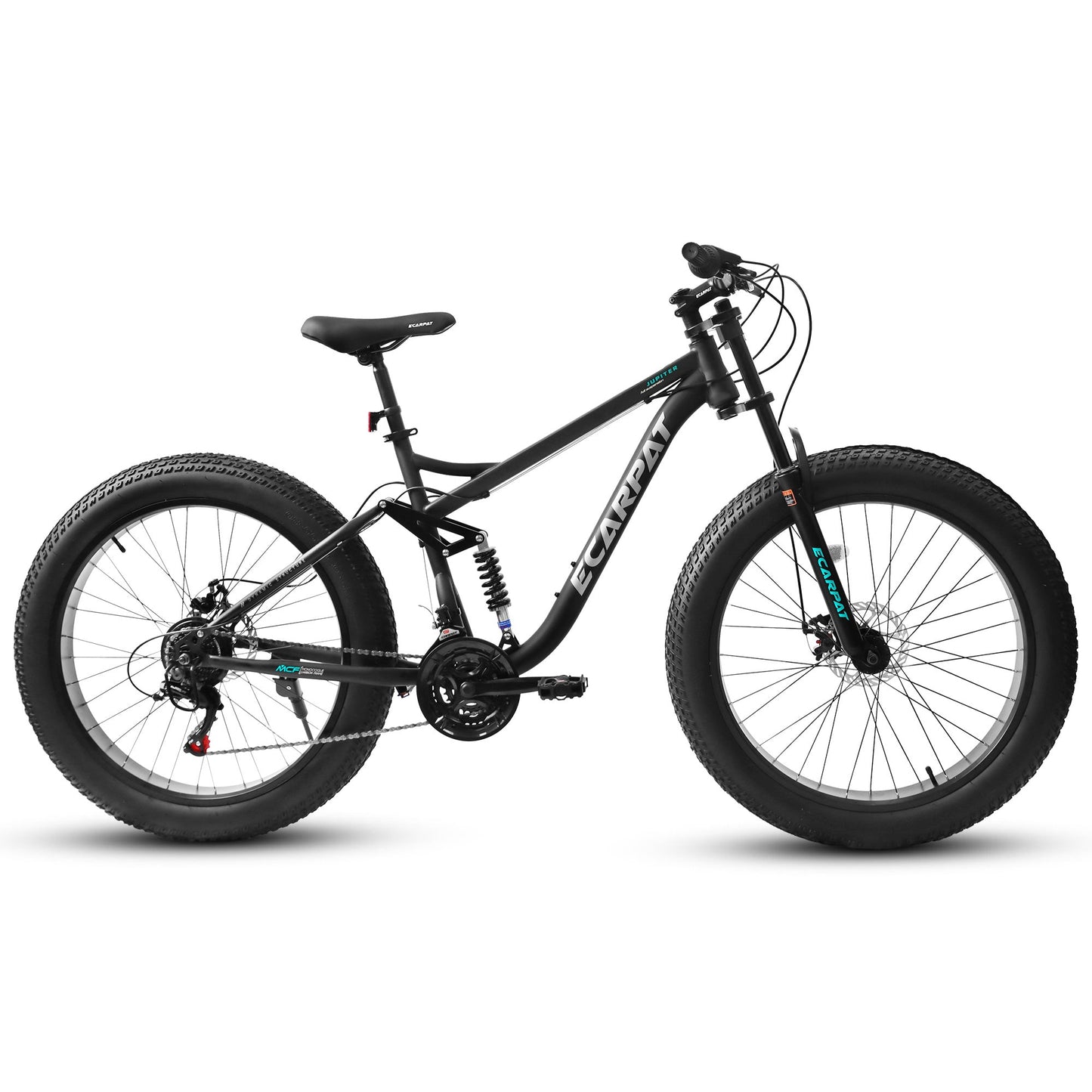 Ruffryde Ecarpat™ 26" Full Suspension MTB (21-Speed, Dual Disc, Black)