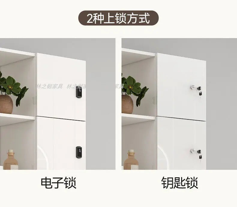 Customized barber shop towel cabinet Beauty salon product display cabinet Hair shop locker Customer deposit box with lock