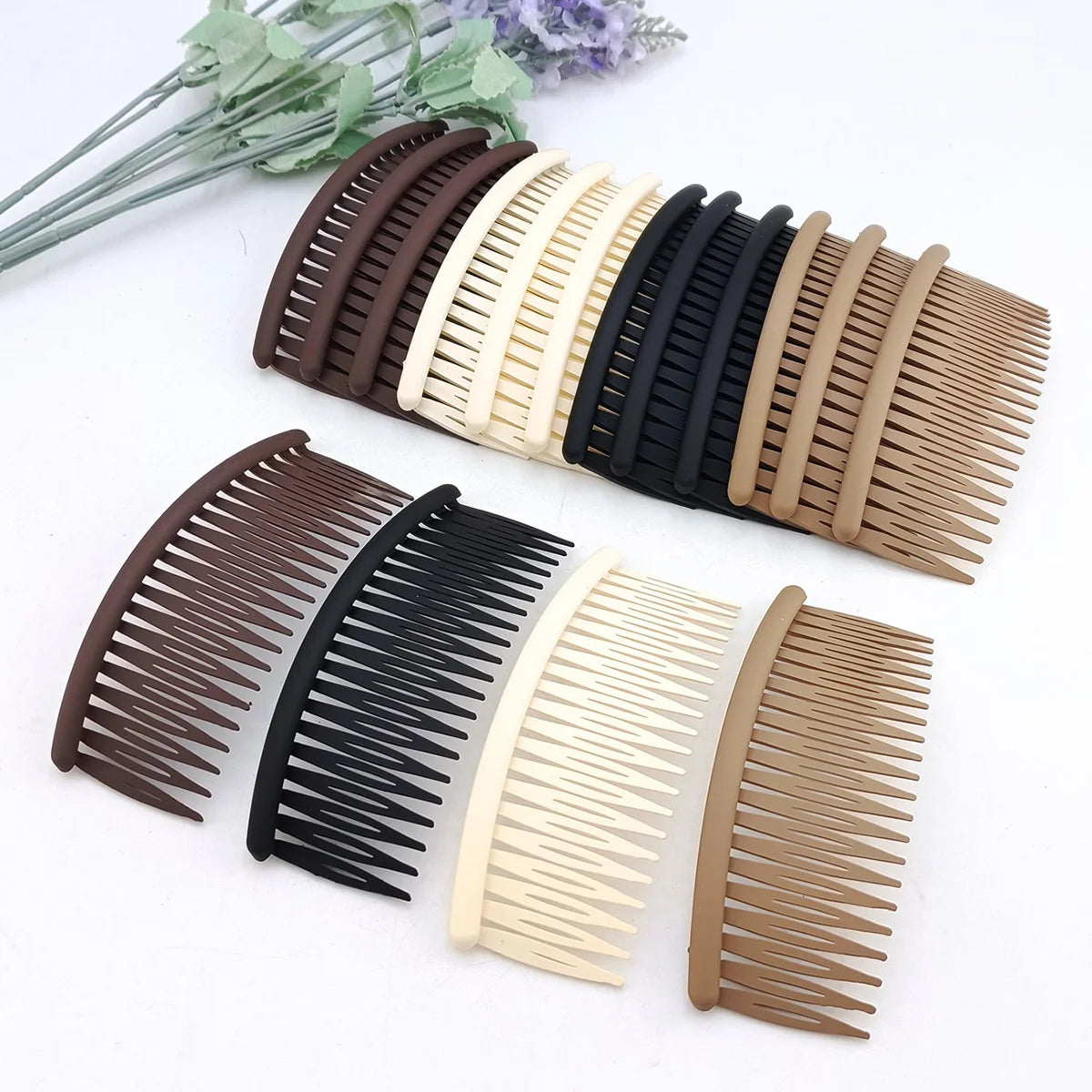 1/12 PCS Women Hair Comb Large Simple Hairpin Bangs Fixed Arrangement Broken Hair Headband Back Head Comb Hair Accessories