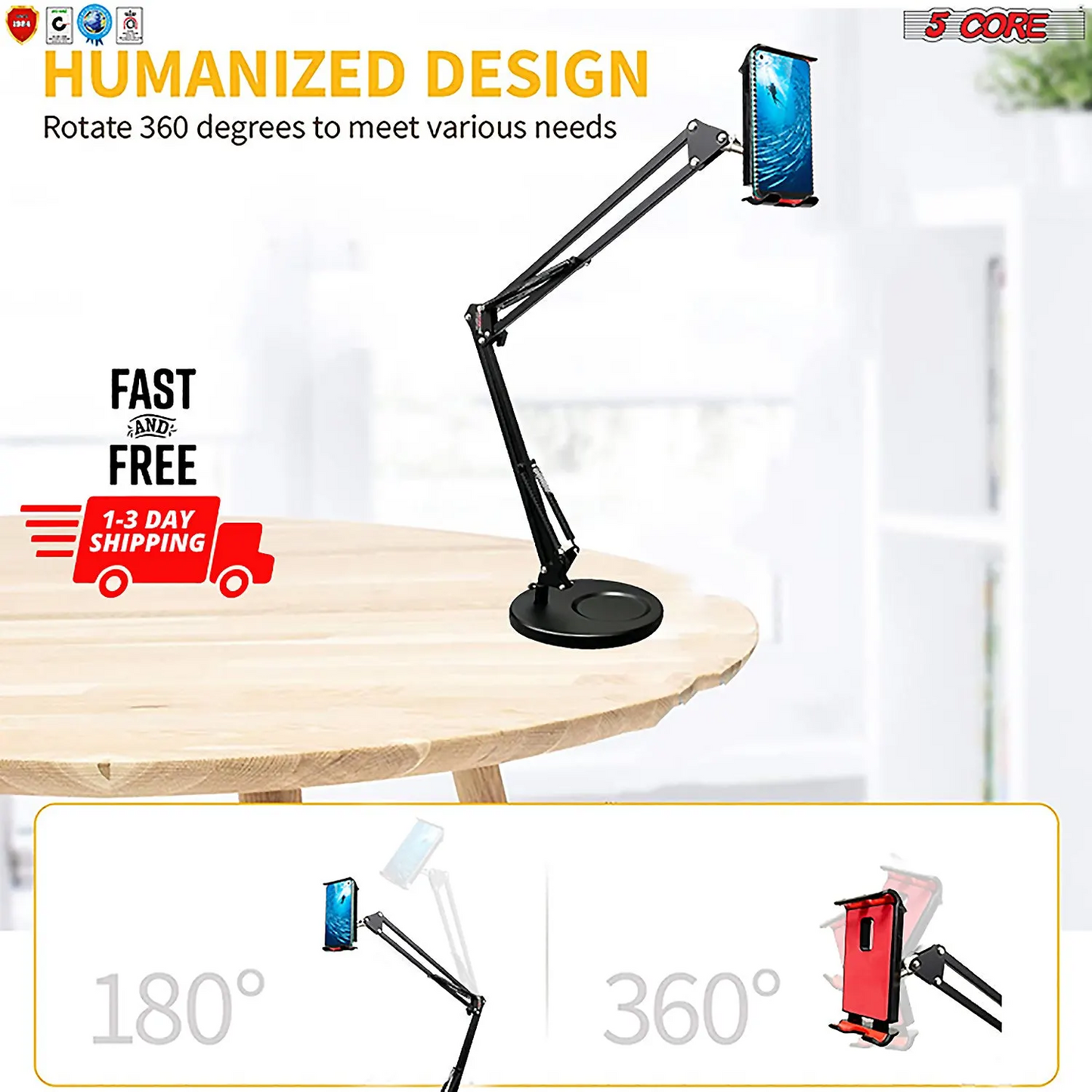 Universal Phone Mount Flexible Long Arm Cell Phone Holder