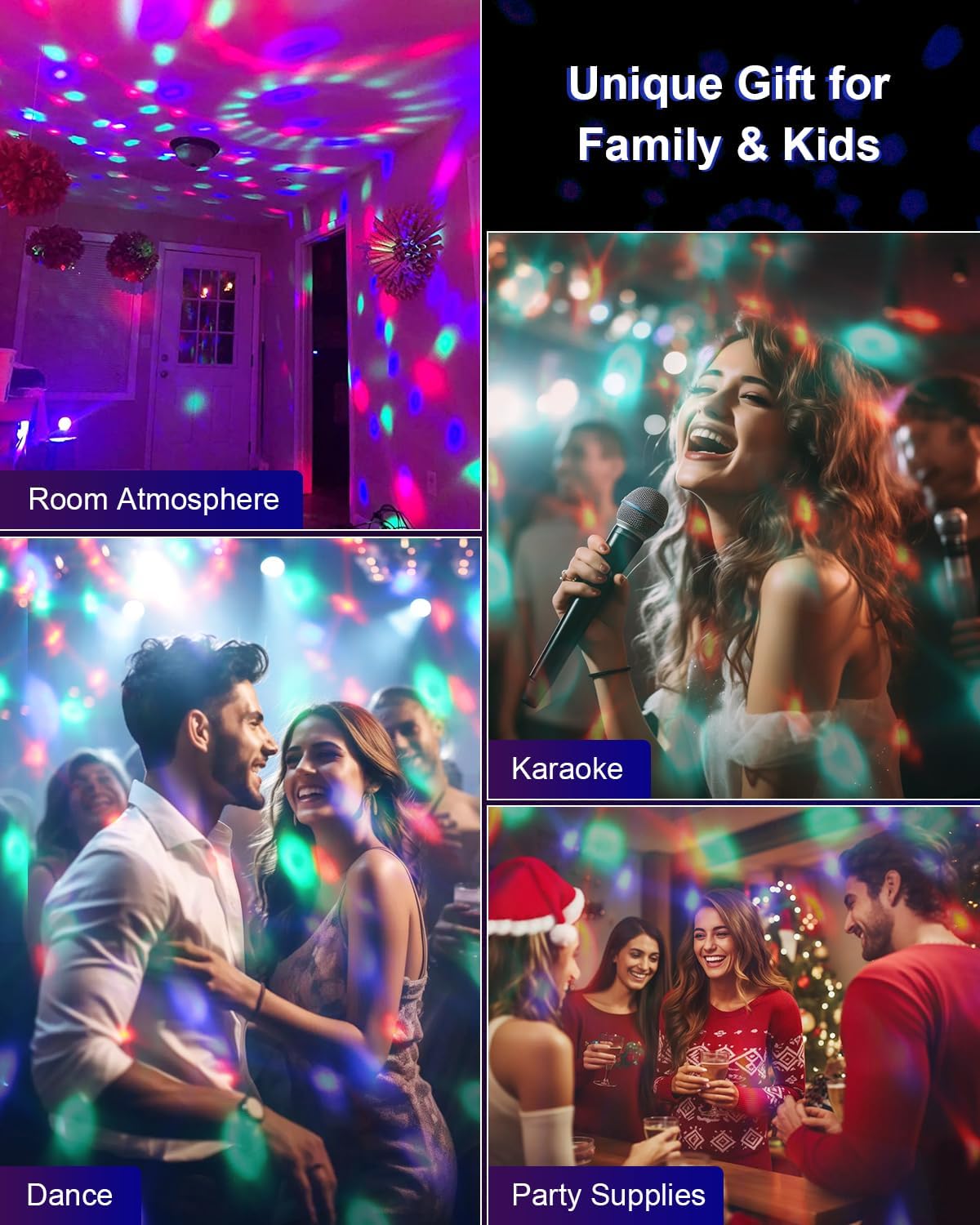 Sound Activated Disco Party Light – Remote DJ Strobe Stage Light