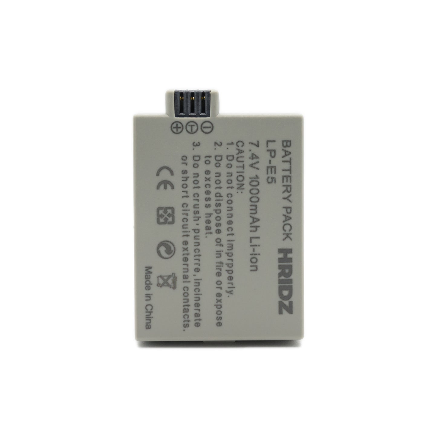 Hridz LP-E5 Battery for Canon EOS Rebel and Kiss Cameras (100%