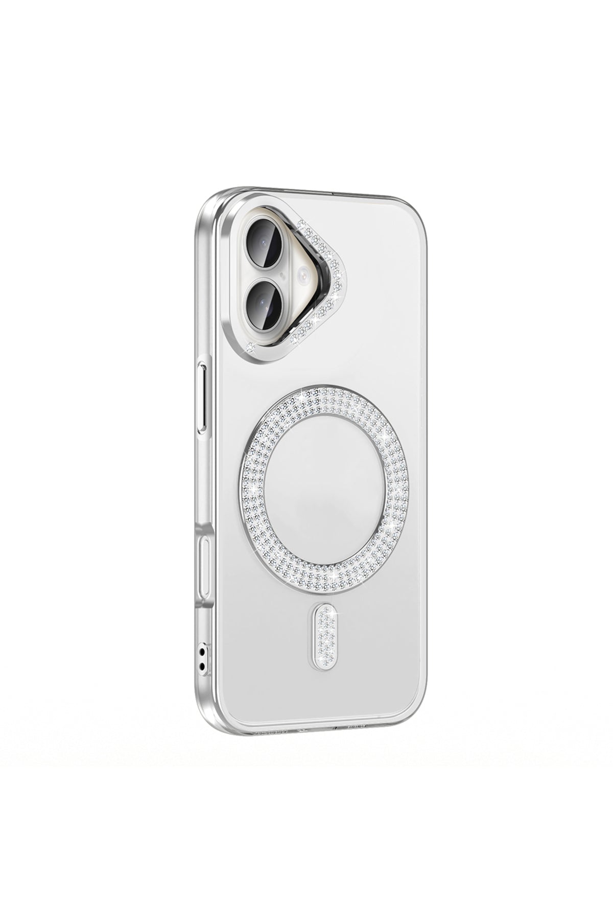 iPhone 16 Plus Case Karetta Diamond Stone Patterned Magsafelier Cover