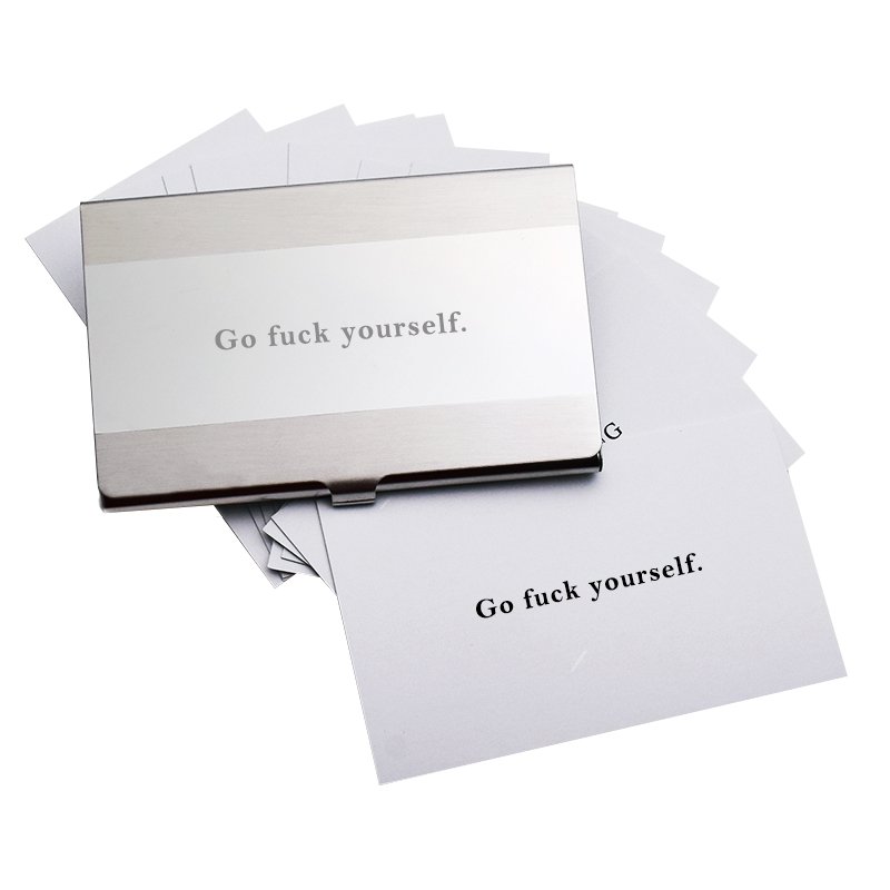 Go Fuck Yourself calling cards