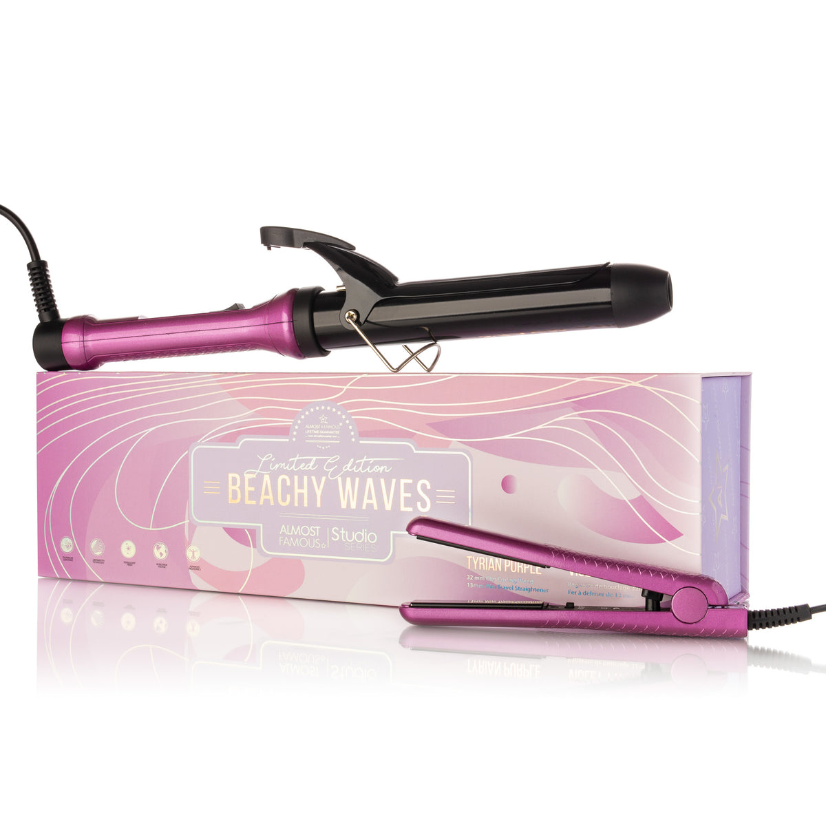 Almost Famous Beach Wave Babe Set with Curling Wand & Mini ToGo