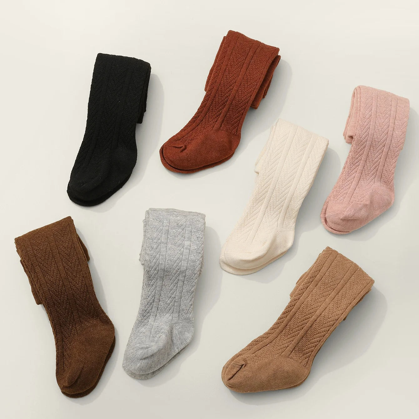 0-11 Years Combed Cotton Children's Tights Spring Autumn Knitted Girls' Pantyhose High Quality Warm Leggings Baby Girls Clothes