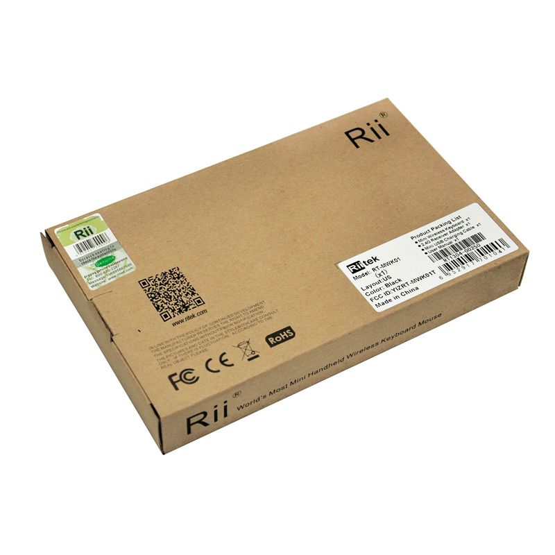 Rii X1 2.4G Mini Wireless Keyboard with Touchpad Mouse, Lightweight