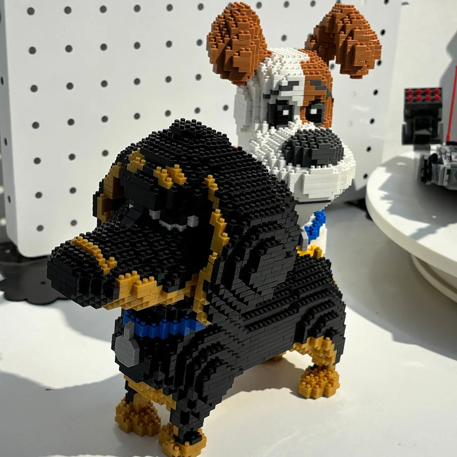 Dachami dog building blocks, animal dog building blocks - the perfect gift, Christmas, room decoration gift