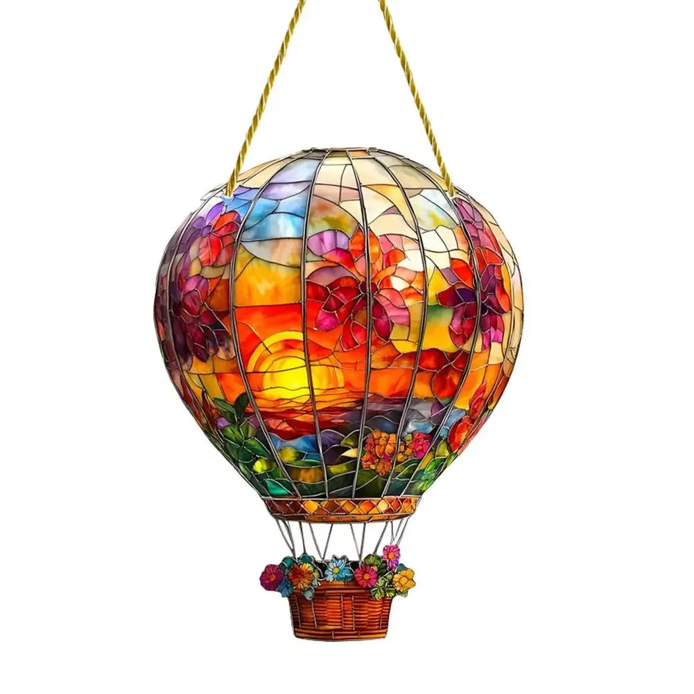 Hot Air Balloon Window Decor Acrylic Flat Finish Colored Art Decoration Indoor Decor Living Home Indoor Window Room Bedroom R5U5