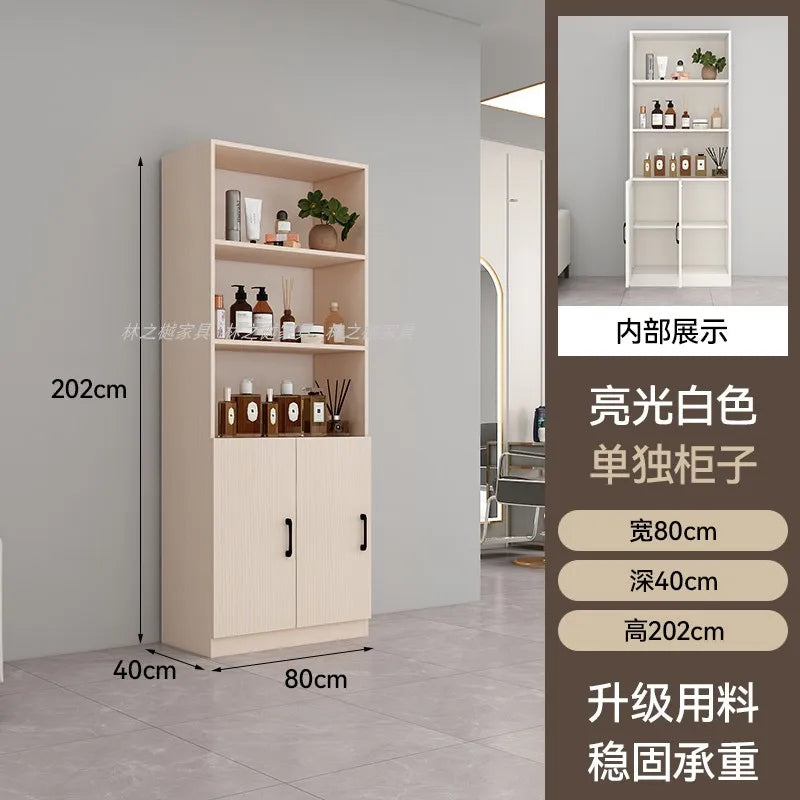 Customized barber shop towel cabinet Beauty salon product display cabinet Hair shop locker Customer deposit box with lock