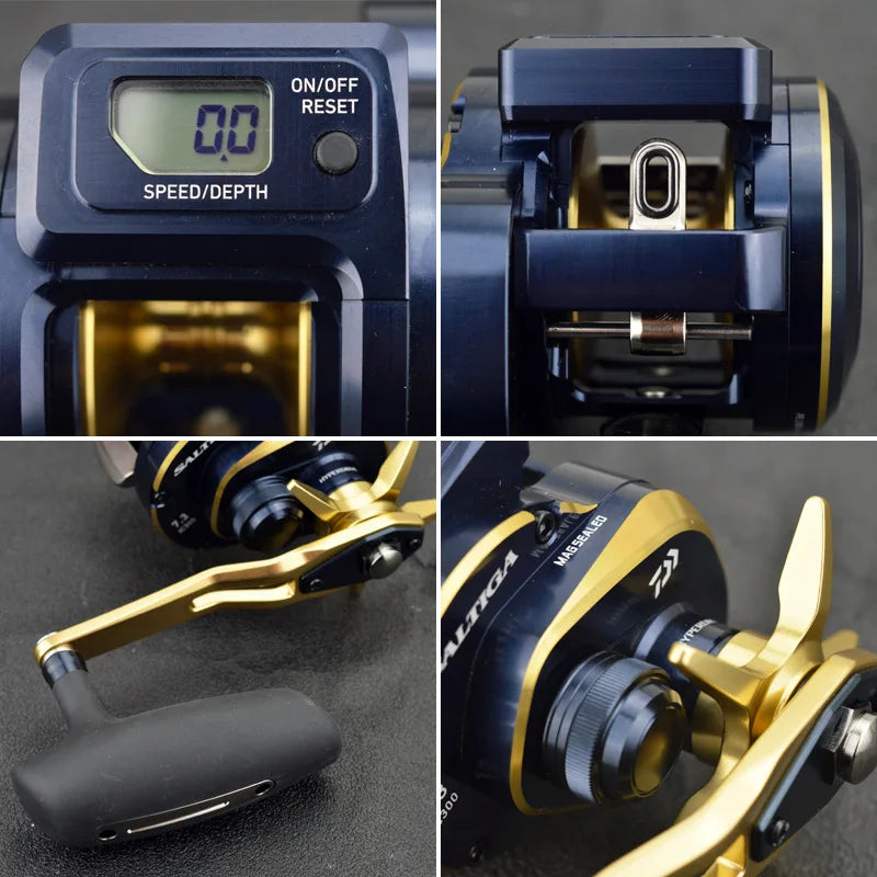 21 Japanese DAIWA Daiwa SALTIGA ELECTRIC Reel Sea Bass Baitcasting Saltwater Fishing Reel And Long-distance Fishing Wheel