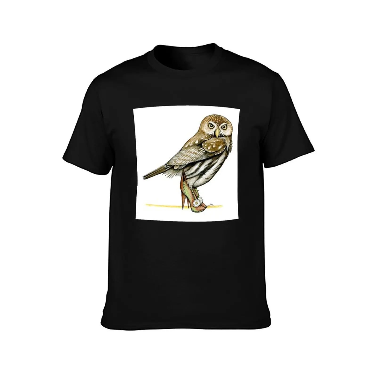 Cactus Ferruginous Pygmy-Owl in Cactus Shoes T-Shirt summer top heavyweights blanks anime figures workout shirts for men