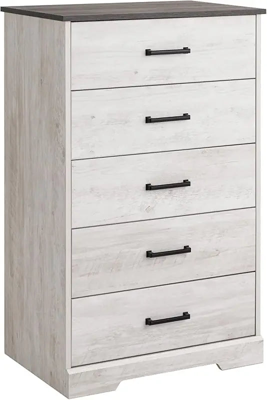 Superior 5-Drawer Chest for Bedroom - Spacious and Stylish Chest of Drawers, Measuring 17.75"D x 31.5"W x 44.75"H,