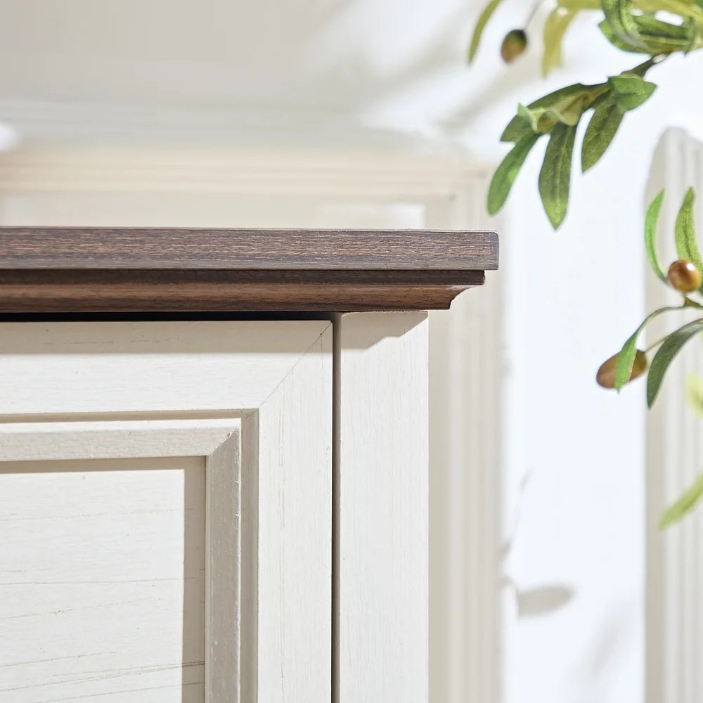 5 Drawer Wooden Dresser Rustic Tall Storage Organizer with Metal Handles Ideal Bedroom Living Room Easy Assembly