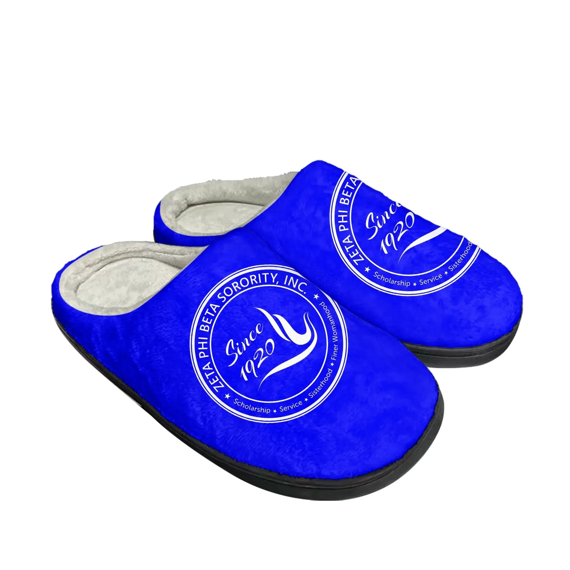 Zeta Sorority ZPB 1920 Home Cotton Slippers Phi Beta Mens Womens Plush Bedroom Casual Keep Warm Shoes Indoor Customized Shoe
