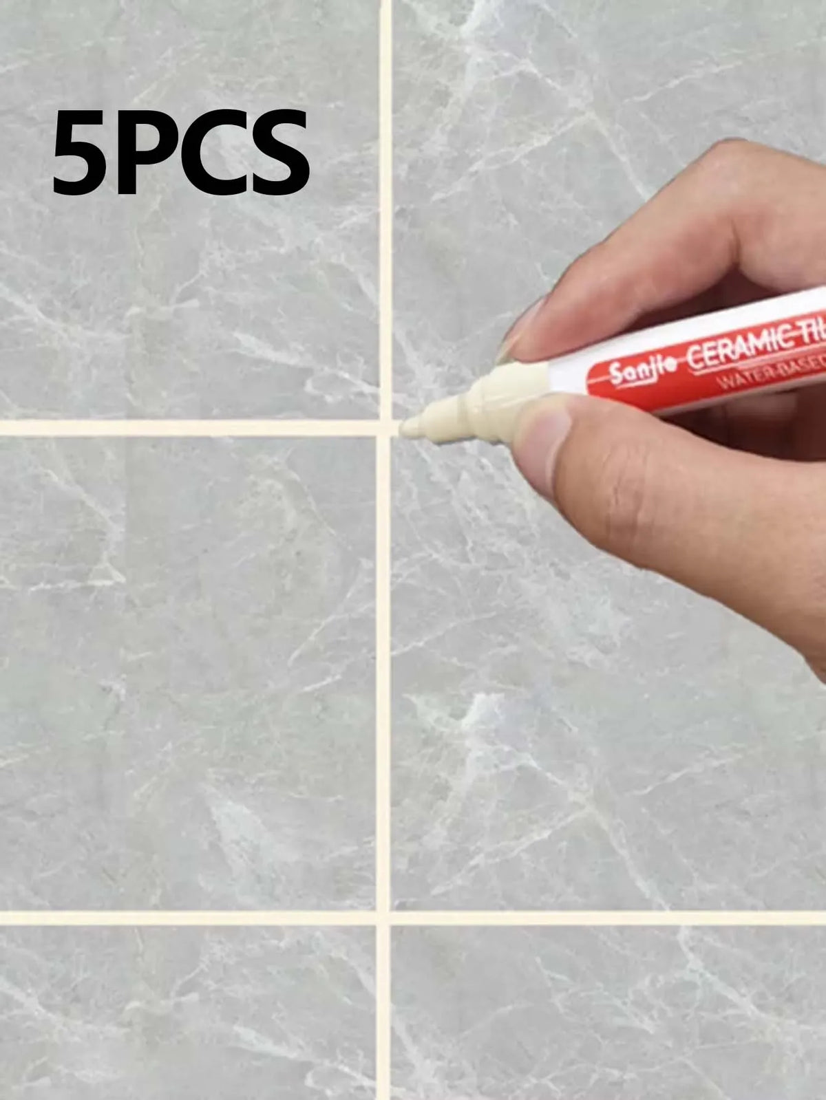 1/5/10PC Waterproof Marker Pen Wall Seam Repair Tiles Grout Markers Pens Floor Bathroom Decontamination Paint Brush Tools