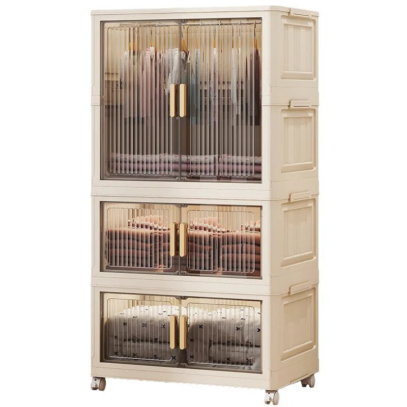 Wardrobe Clothes Closet Bedroom Furniture Storage Cabinet Foldable Wardrobe Plastic Cabinet Armario De Ropa Storage Cabinet