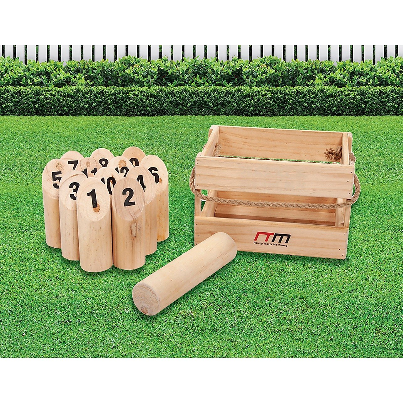 Number Toss Wooden Set Outdoor Games with Carry Case