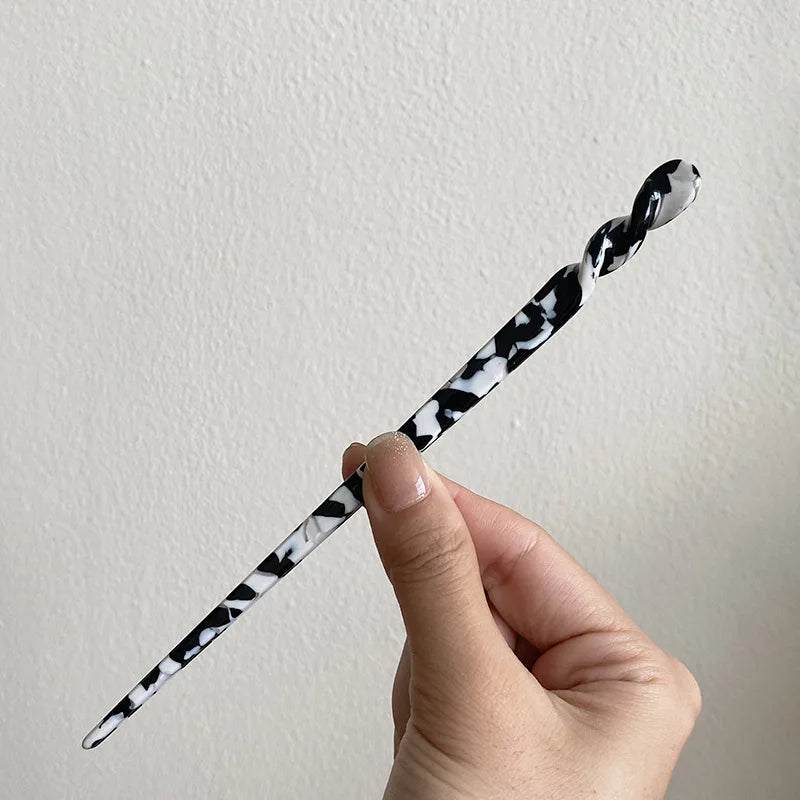 Colored Acetate Hairpin for Woman Elegant Temperament Meatball Head Hair Pin Fashion Girl Hair Clip Hair Accessories