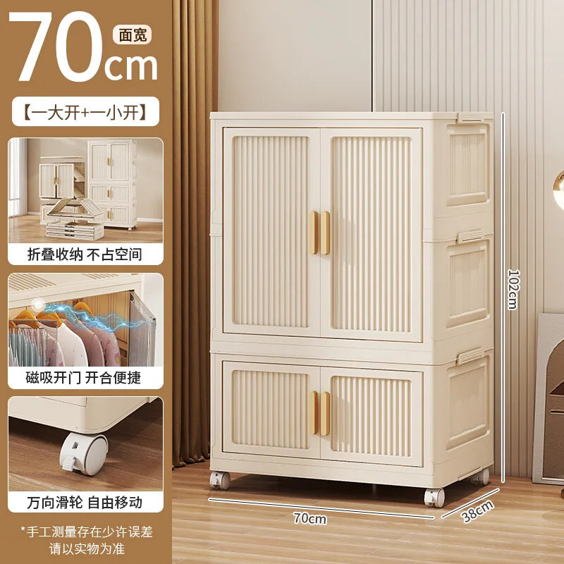 Wardrobe Clothes Closet Bedroom Furniture Storage Cabinet Foldable Wardrobe Plastic Cabinet Armario De Ropa Storage Cabinet