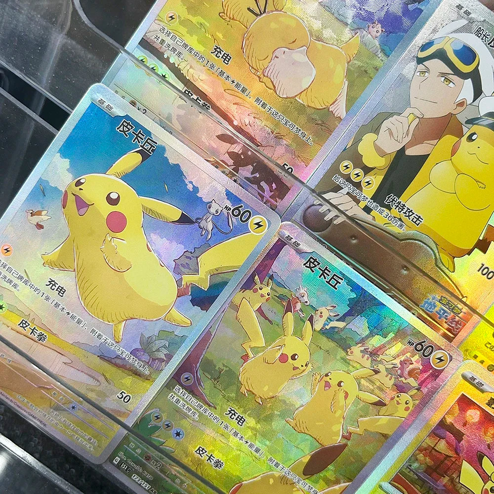PTCG Collection Card Anime S8A-G 25Th Anniversary 001/015 Cartoon Japanese Refractive Color Flash Cards Christmas Gift Toys