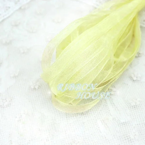 (40 meters/pack) 1/4''(6mm) Organza Ribbons Wholesale Gift Wedding Christmas Decoration Wrapping ribbons Handmade DIY