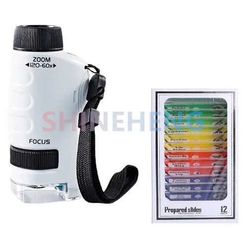 Kids Educational Pocket Handheld Microscope with LED Light