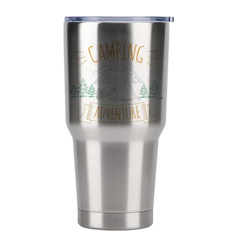 Camping Adventure 30oz Insulated Vacuum Sealed Tumbler