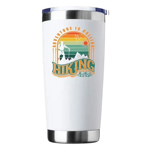 Adventure Is Calling Hiking 20oz Insulated Vacuum Sealed Tumbler