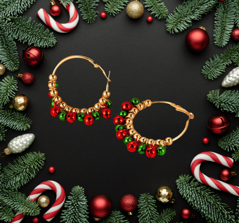 Christmas Jingle Hoop Earrings