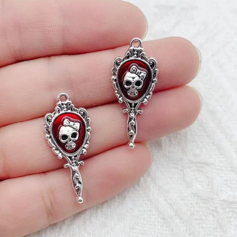 10pcs Dark Gothic Exaggerated Heart Cross Sword Pendant DIY Handmade Bracelet Necklace Bead Accessories Material
