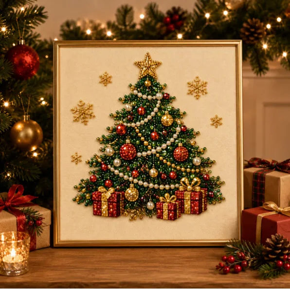 Santa Claus Pearl Diamond Painting Art Kit DIY Hand Painting Christmas Decorative Picture of Festive Atmosphere Gifts