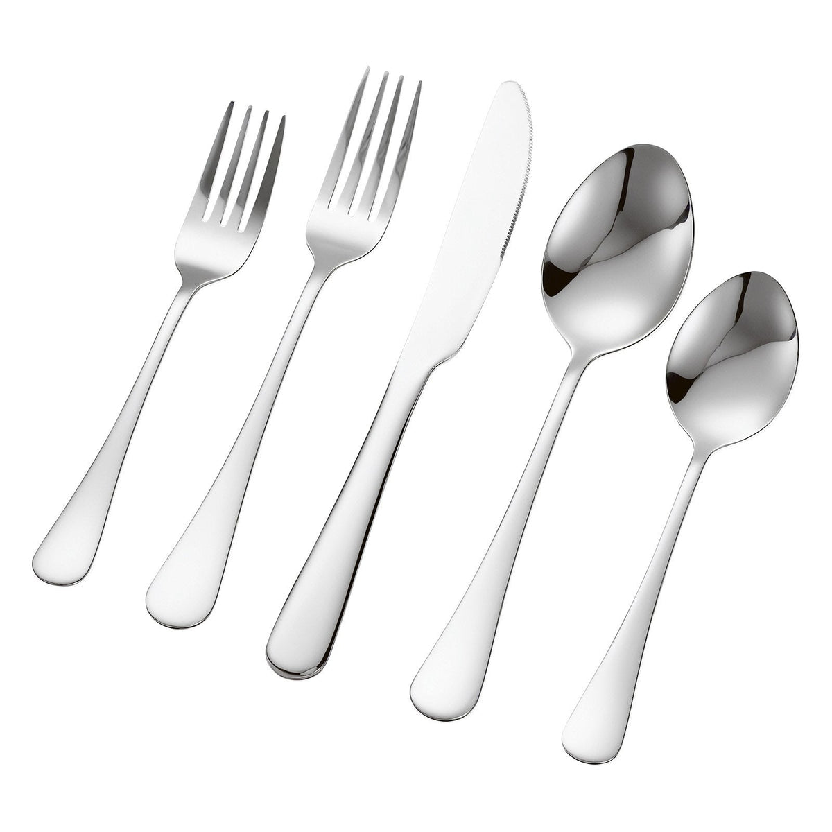 VEVOR 30-Piece Silverware Set, Food-Grade Stainless Steel Flatware