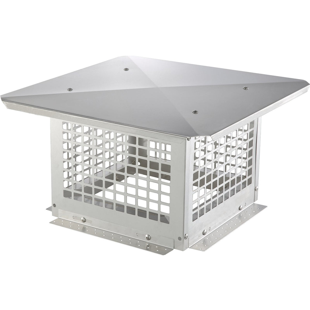 VEVOR Chimney Cap, 12 x 12 inch, 304 Stainless Steel Fireplace Chimney