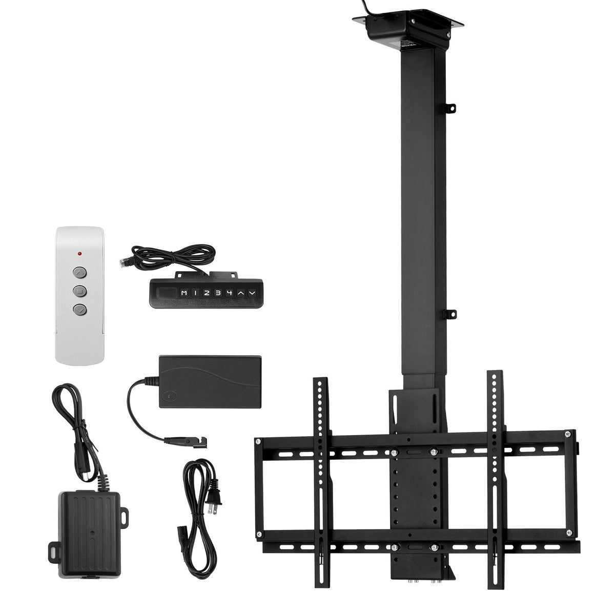 VEVOR Motorized Ceiling TV Mount, TV Wall Mount for 32 to 55 Inch TV,