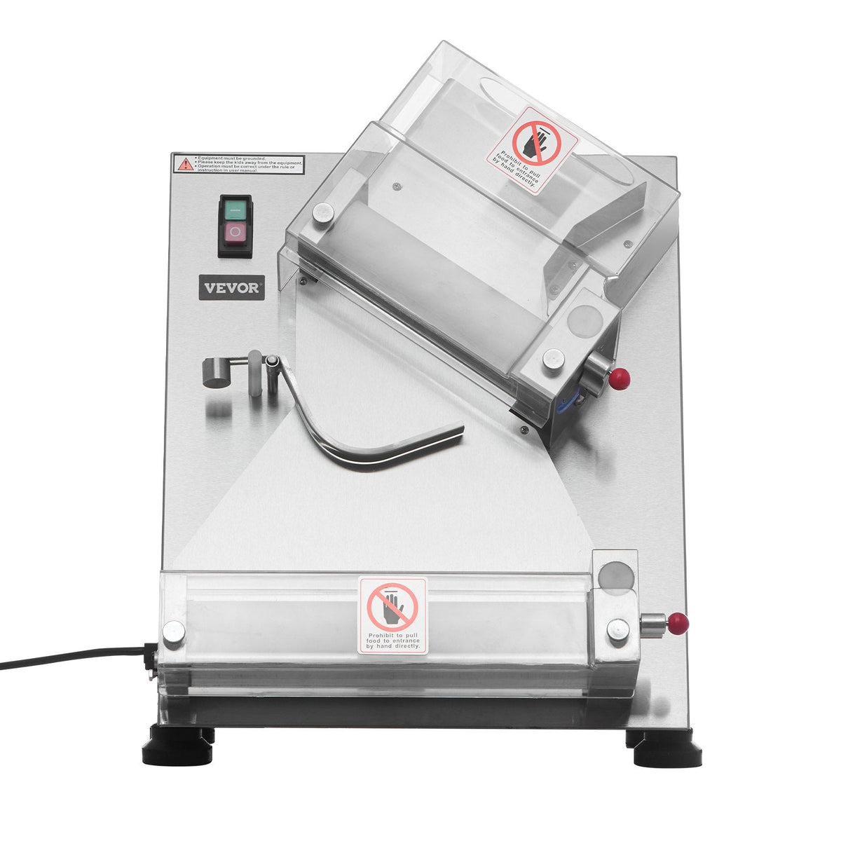 VEVOR Pizza Dough Roller Sheeter, 3-14 Inch Automatic Stainless Steel