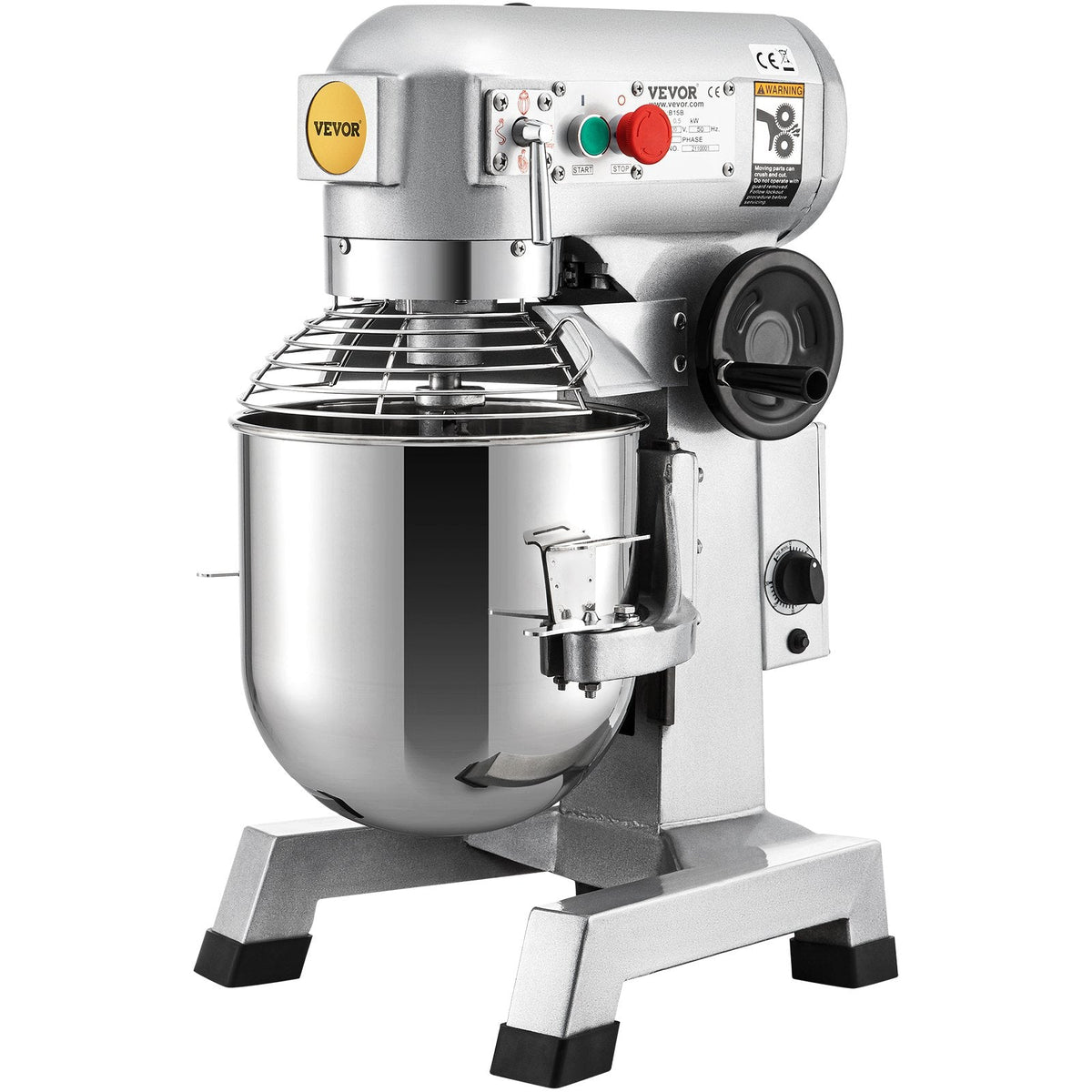 VEVOR Commercial Stand Mixer, 14.2 L Stainless Steel Bowl, 850W Heavy
