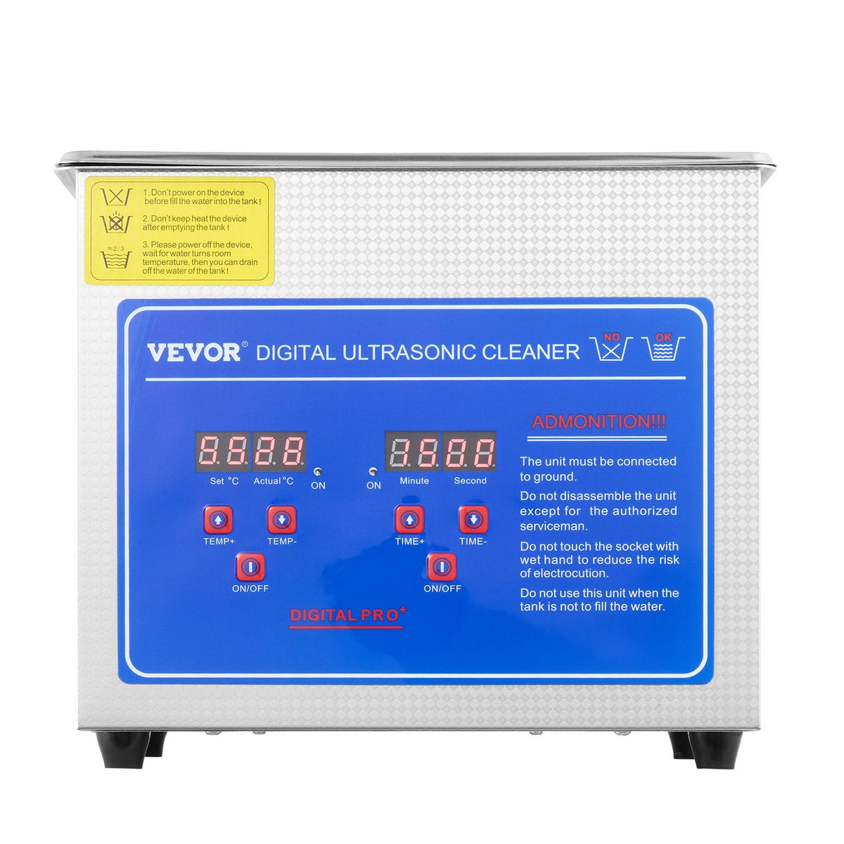 VEVOR Ultrasonic Cleaner with Digital Timer & Heater, Professional
