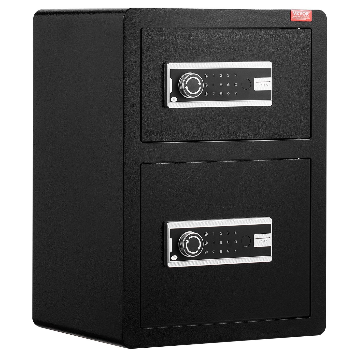 Double Doors 3.5 cu.ft Safe Box with Key Lock & Password, Safe Lock