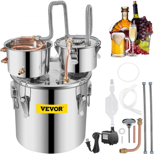 8Gal Home Use Moonshine Still Brewing Stainless Steel Water Wine