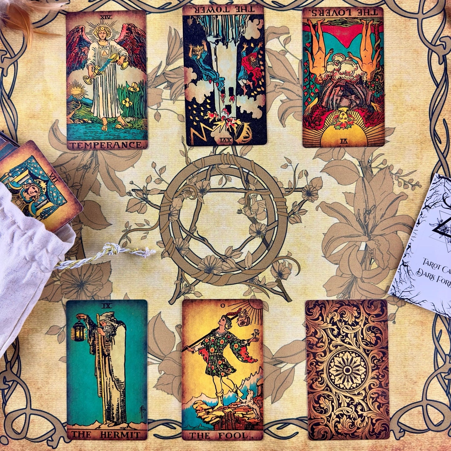 Vintage Bag for Tarot Cards