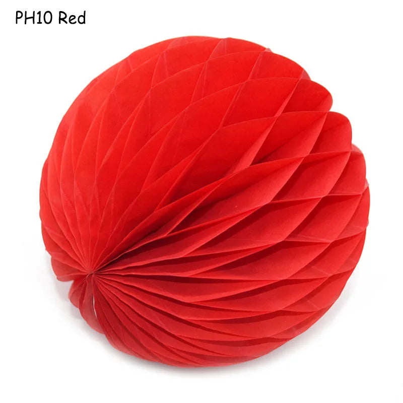 5pcs/lot 10/15cm Decorative Paper Honeycomb Ball Pastel Flower Wedding Kid Birthday Party Decoration Baby Shower Supplies8Z